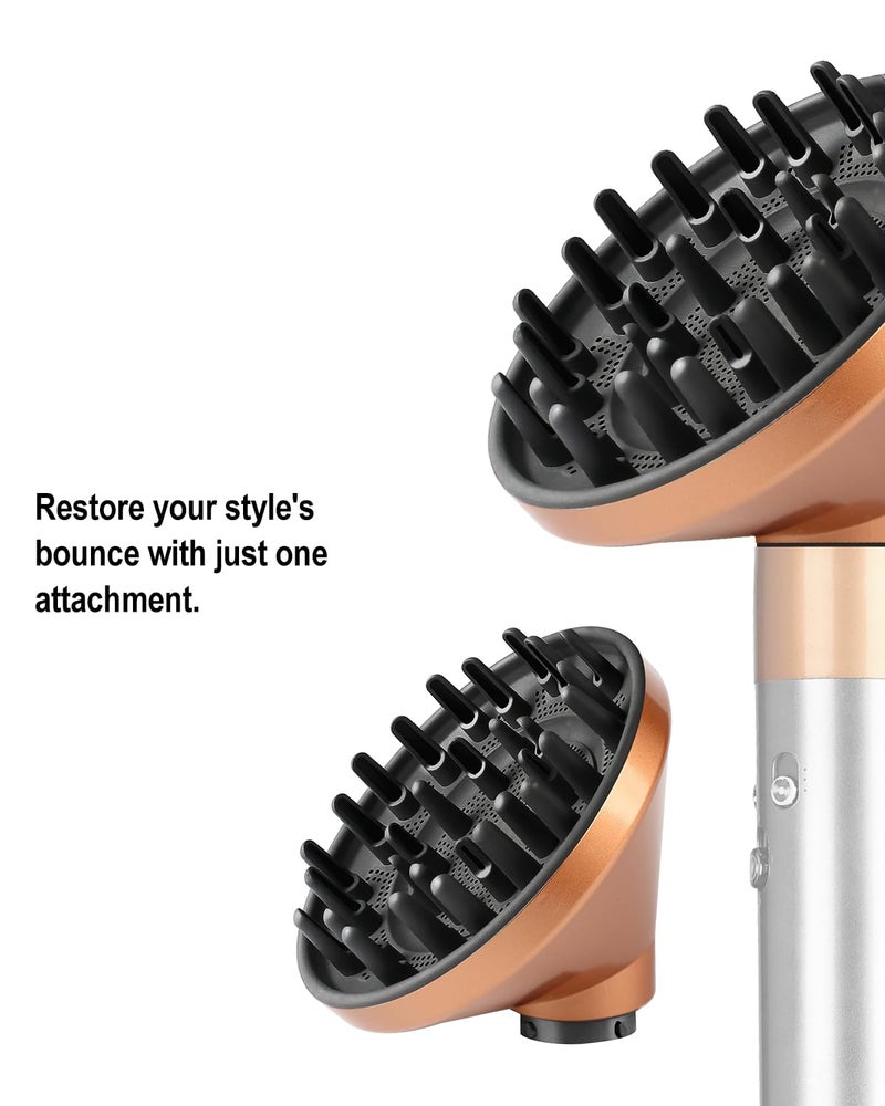 TEXOVYRAX Diffuser attachment compatible with Dyson Airwrap Multi-Styler, Fast Drying, Volumizing, match HS01 HS05 i.d. Copper - Image 2